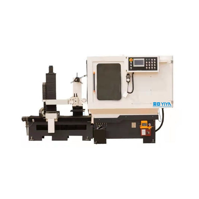 Double sided gear grinding machine with robotic arm